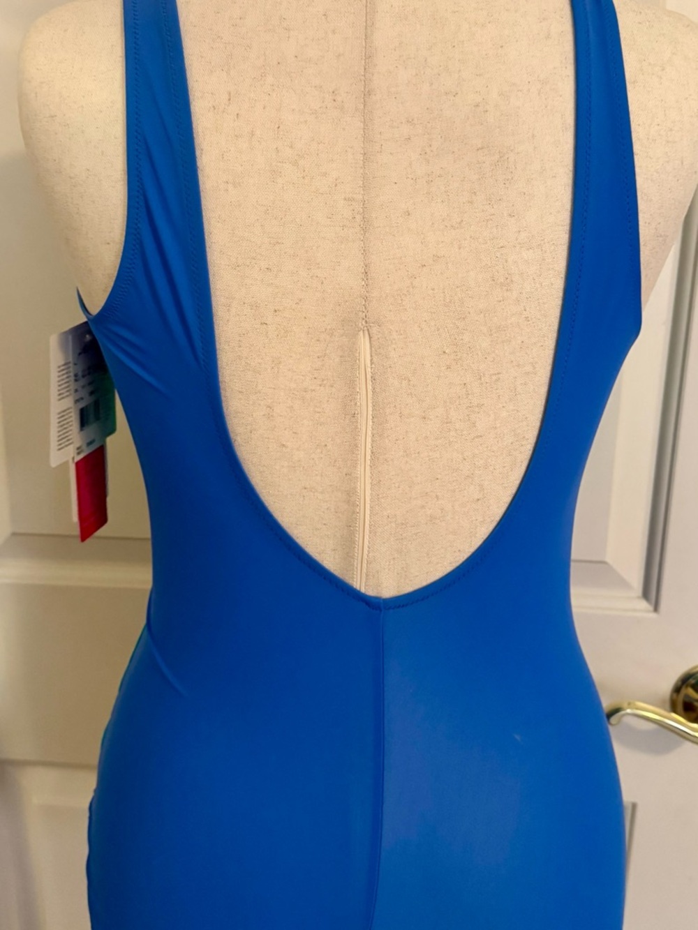 Gottex Swimsuit Blue and Turquoise Green One Piece Swimsuit Size 14 **NWT** - Picture 9 of 10